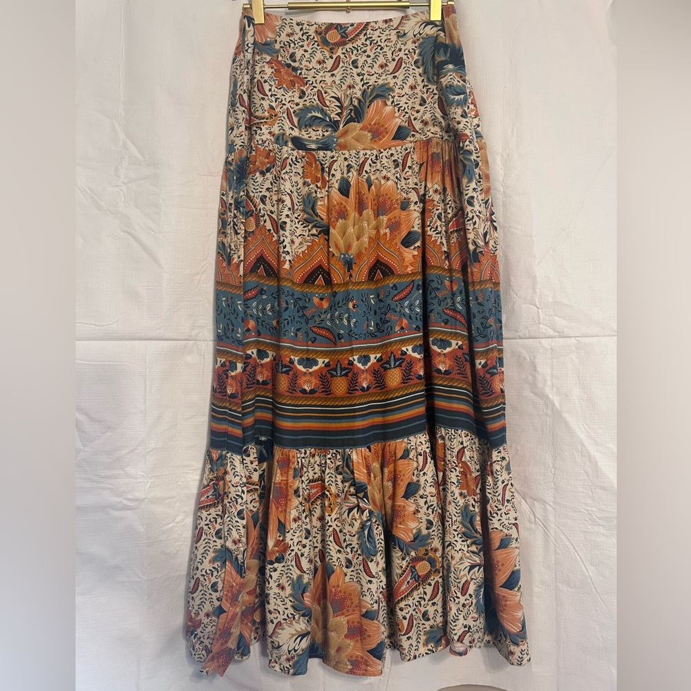 Farm Rio Tiered Skirt - Multicolor Floral